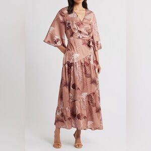 NWT Ciebon Qwynn Flutter Sleeve Maxi Dress Size XL
